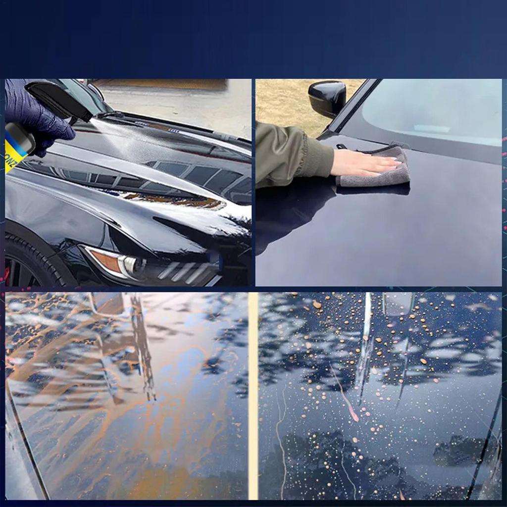 Coating Spray for Vehicles High Protection Quick Car Coating Spray 500ml Scratch Wax Polish Waterless Wash Oil Film Glass