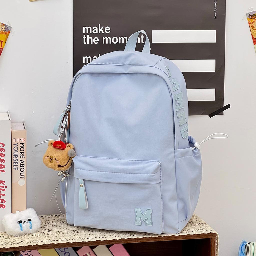 Schoolbag New Japanese Simple Backpack Female Student Large Capacity School Bag High School Junior High School Student School Bag Cute Fashion
