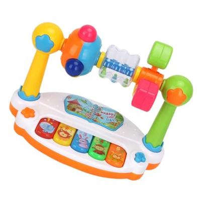 Children's Rotating Music Keyboard with Lights and Sounds, Infant Music Toy, Baby Piano Toy, Early Education Music Toy Gift