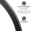YunSCM 2-Piece 700x25c Bicycle Tire, 700x25c 25-622, Suitable for 700x25c Road Bike Tires, Y-1054