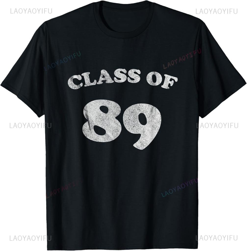 Vintage 36th Birthday Decorations Vintage Class of 1989 36 Years Old TShirt Graphic T Shirts Individuality Couple Ropa Hombre