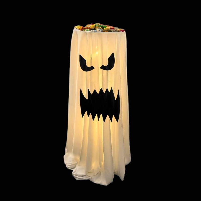 Neue Geist-Figur Süßigkeitenschale Halter, Außenbereich Haustür Dekorations-Ornament, Halloween Party Location Layout Dekoration