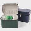 Multi-Bracelet Jewelry Storage Box with Ring, Necklace, and Bracelet Display