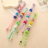 Fashion Versatile Key Chain Dopamine Acrylic Beaded Letter Braided Rope Bag Hanging Color Letter Beaded Bag Car Pendant