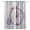 Bicycle Window Curtains Living Room Decor Curtains for Bedroom Luxury Home Decor Flat  Window