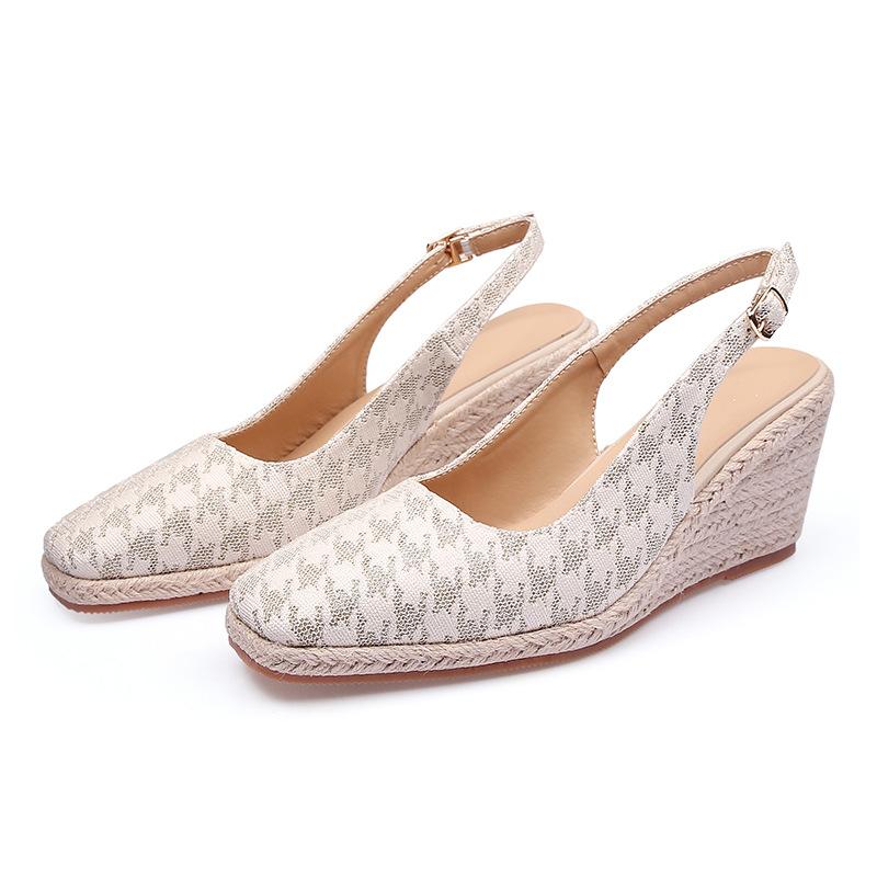 2024 Módní vysoké podpatky Dámské párty boty Plochá platforma Dámské lodičky Dámské klínky Značka Dámský klínový podpatek 8cm Plus Size 42 A4626