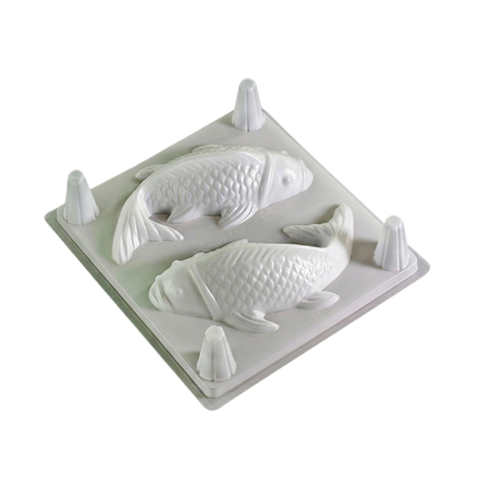 Пластиковая форма для льда в виде рыбы из полипропилена One Size белый