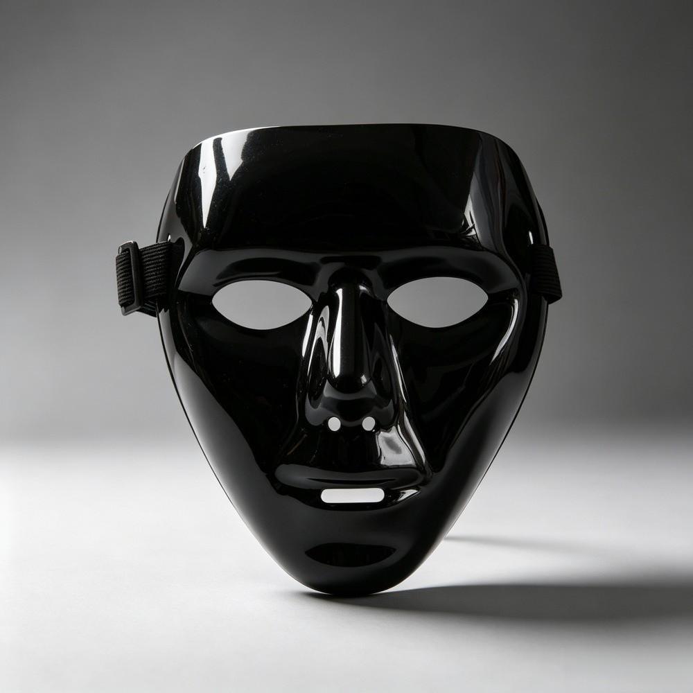 Fashionable Elastic Strap Halloween Face Masque Plastic Reusable Party Headwear Mask Headwear Structure Cosplay Masque For Adult
