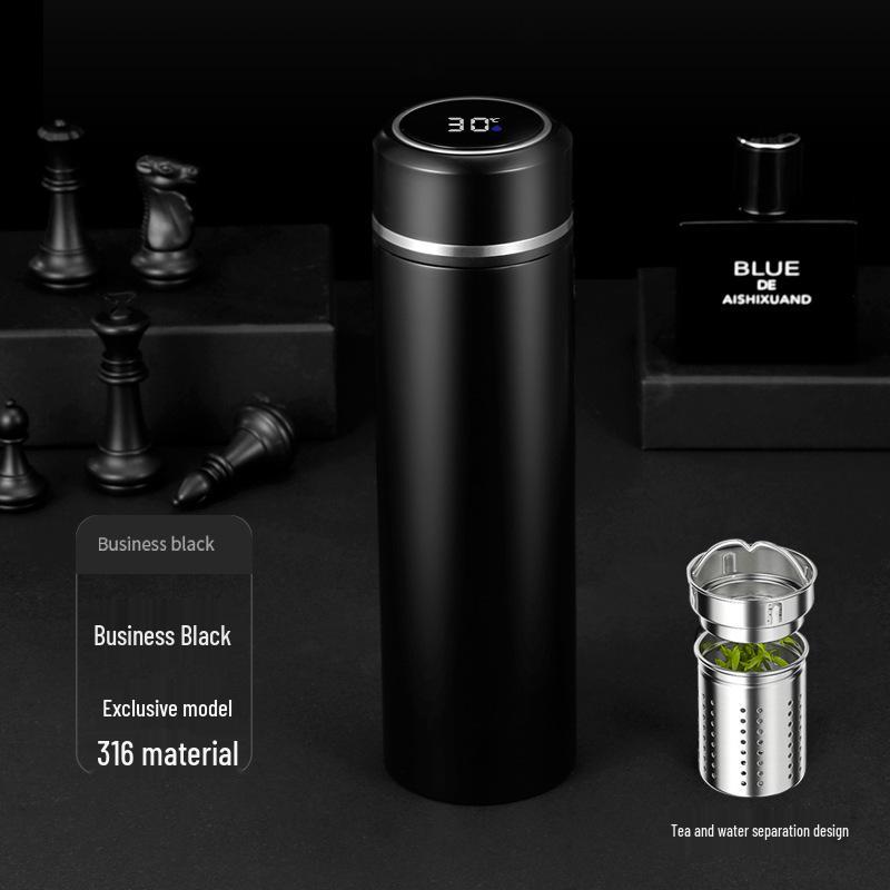 316 Stainless Steel Smart Insulated Cup with Tea Infuser – Premium Vacuum Water Bottle for Office & Business Gifts