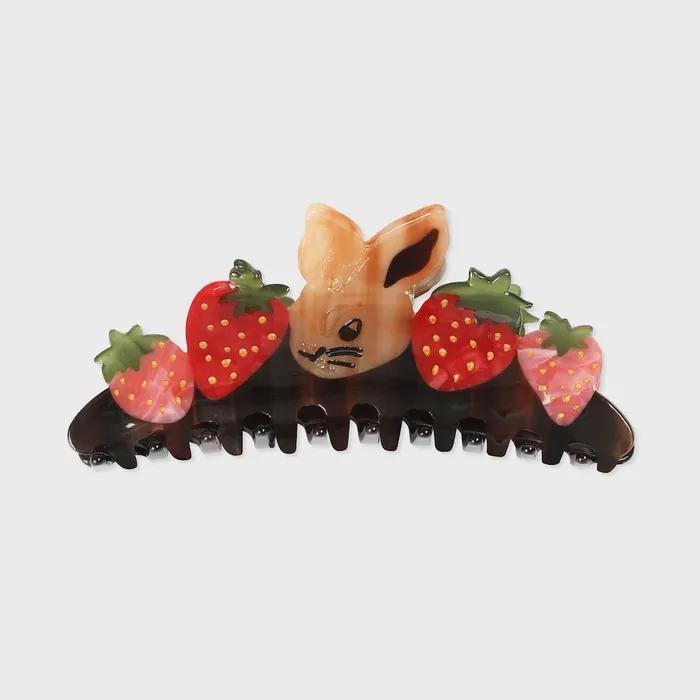NAT Hair Clip Strawberry Paco