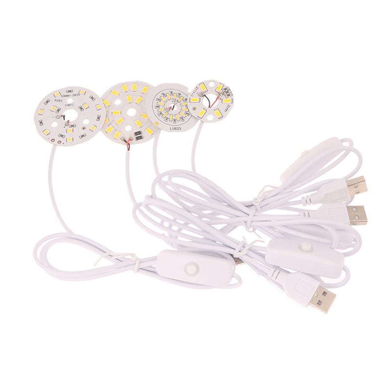 1Pc 1.5M Line Length Dc5V Led Chips Smd5730 Led Lamp Usb 3W Light Board Warm White Light With On/Off Switch Cable
