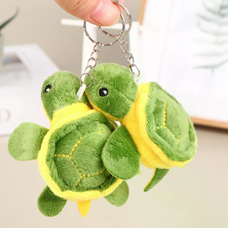 1Pc 10CM Cute Turtle Doll Stuffed Doll Cartoon Soft Plush Toy Keychain Bag Pendant Kid Gift