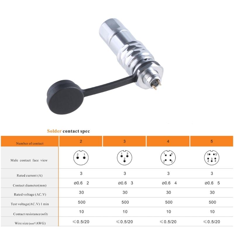 Metal SF6 Plug And Socket Pair  Industrial Connectors Quick Push Pull Precise For Digital Cables