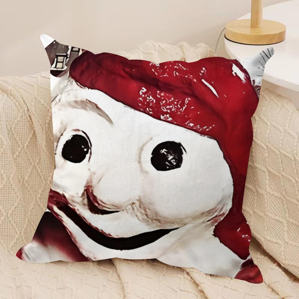 

Quebec Winter Carnival Cushion Cover Silky Short Plush Sofa Pillow Cover Hidden Zipper Soft Dustproof Case for Home Decor 30cmx30cm