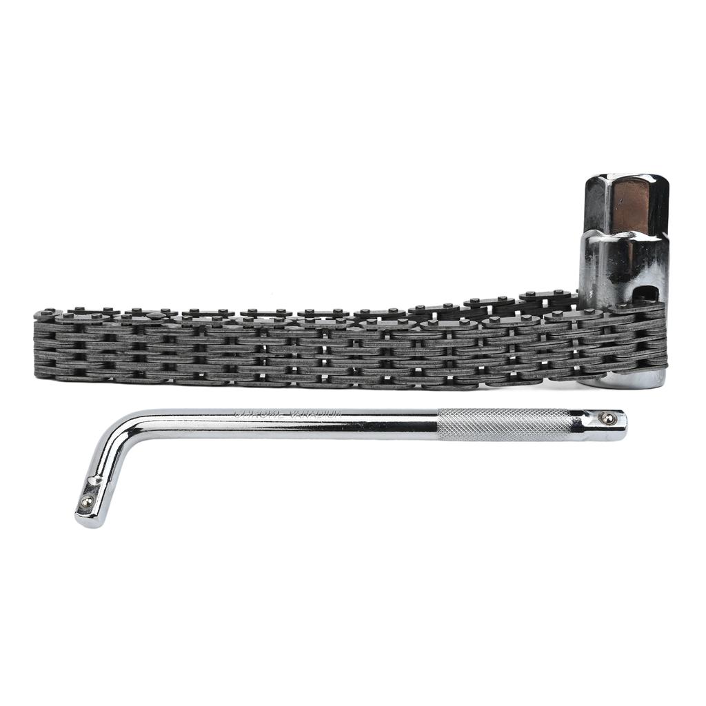 Chain Type Wrench Engine Oil Filter Wrench Versatile Vehicle Maintenance Tool Multi-tool 1 2inch Socket Driver Adapter