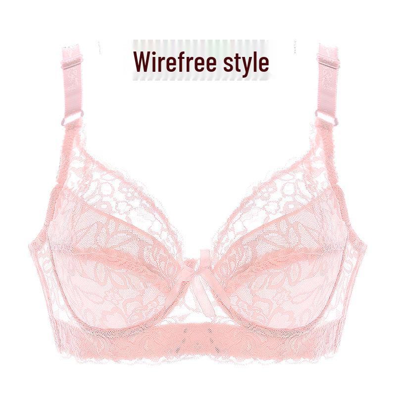 

Plus Size Wireless Push-Up Lace Bra - Comfortable Support for Women 105D/46 CD