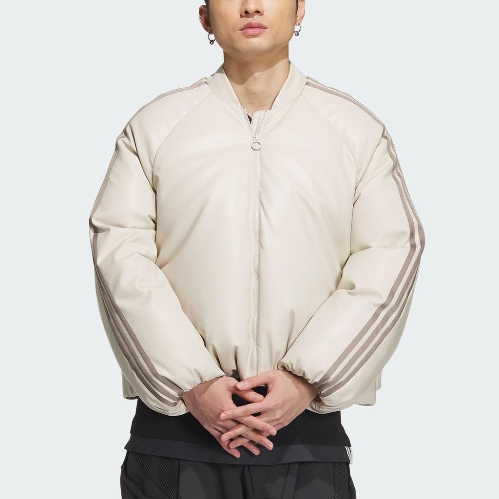 Adidas Originals Cuff Print Sports Casual Down Jacket Unisex Jacket Clear-Brown IW0760