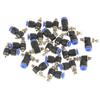 20Pcs OD 4mm Tube M5 Pneumatic Air Flow Speed Control Valve Quick Connector