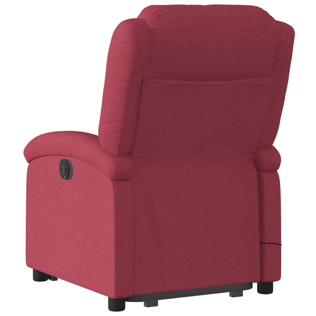 Vidaxl Lift-Up Massage Chair, Electric, Reclining, Red