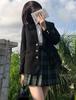 Blazer for High School Navy Sailor JK Girls High School Emblem Set Blazer Set [CAWILXHA] [Nyanko Claw] Girls, Blue, Suit, Jacket, Coat, Uniform,