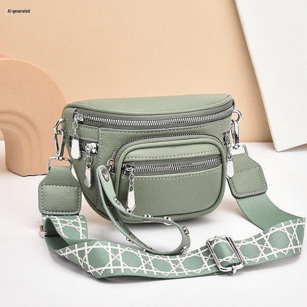 Sac bandoulière selle couleur unie tendance - Sac à bandoulière grande capacité pour femme