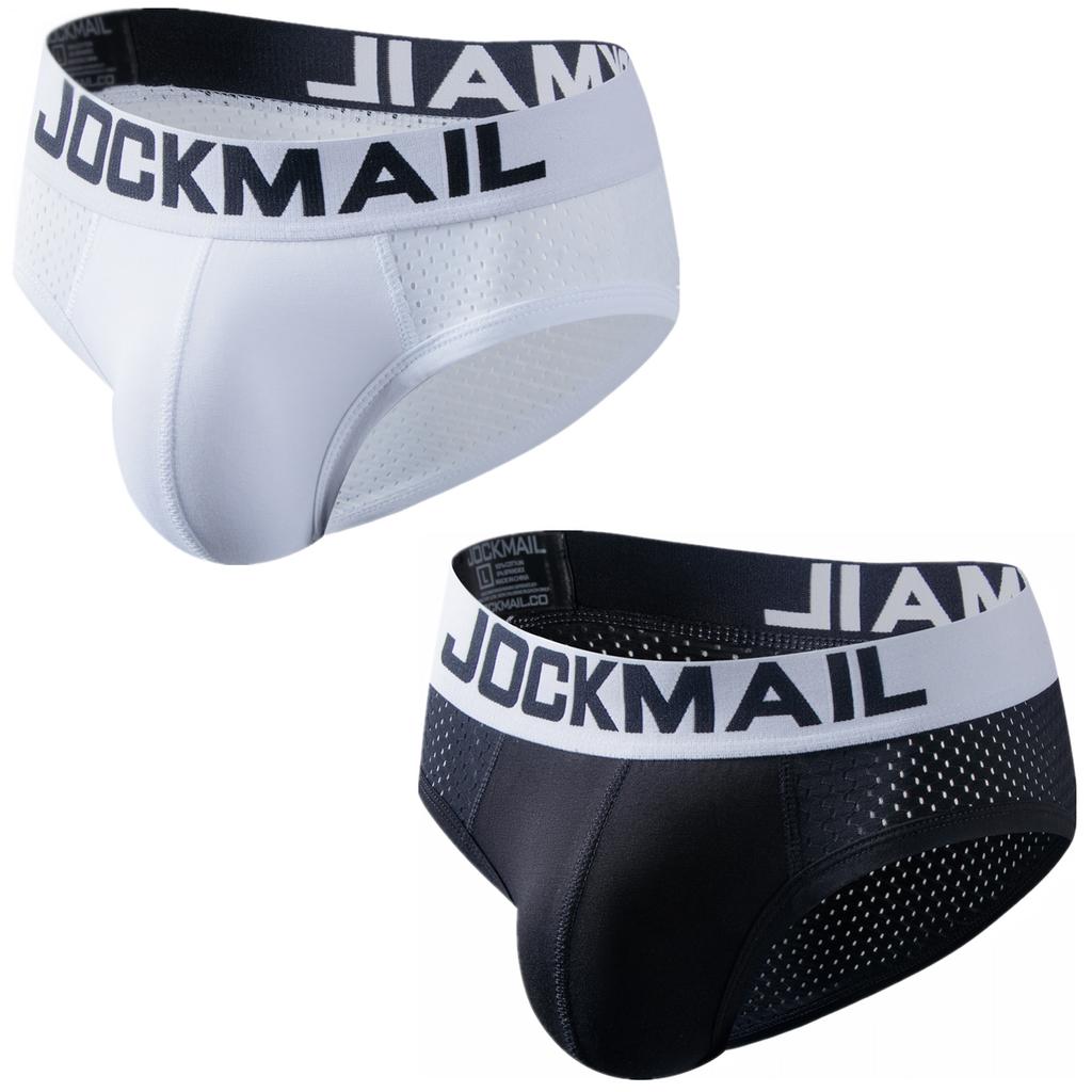 Slips JOCKMAIL Modische, niedrige Taille, atmungsaktives Mesh, Herrenunterwäsche, einfarbig, lässige Unterhose für jeden Tag