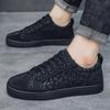 Strass Herren-Sneakers Walking Herren Freizeitschuhe Leopardenmuster Sport Männlich Mann Sneakers für Herren Designer Plateau Herrenschuhe