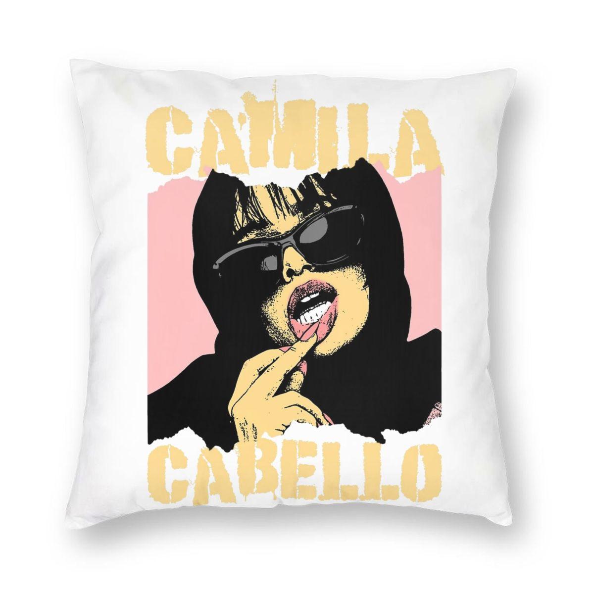 

Singer Camila Cabello Pillowcase Printed Polyester Cushion Cover Decoration Pillow Case Cover Seater Zipper 18 12x12Inch