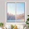 Fensterisolier-Set mit Reißverschluss Winter Thermoisolierte Fensterabdeckung mit Klebeband Wiederverwendbare Dicke Transparente Kunststofffolie zum Winterfestmachen