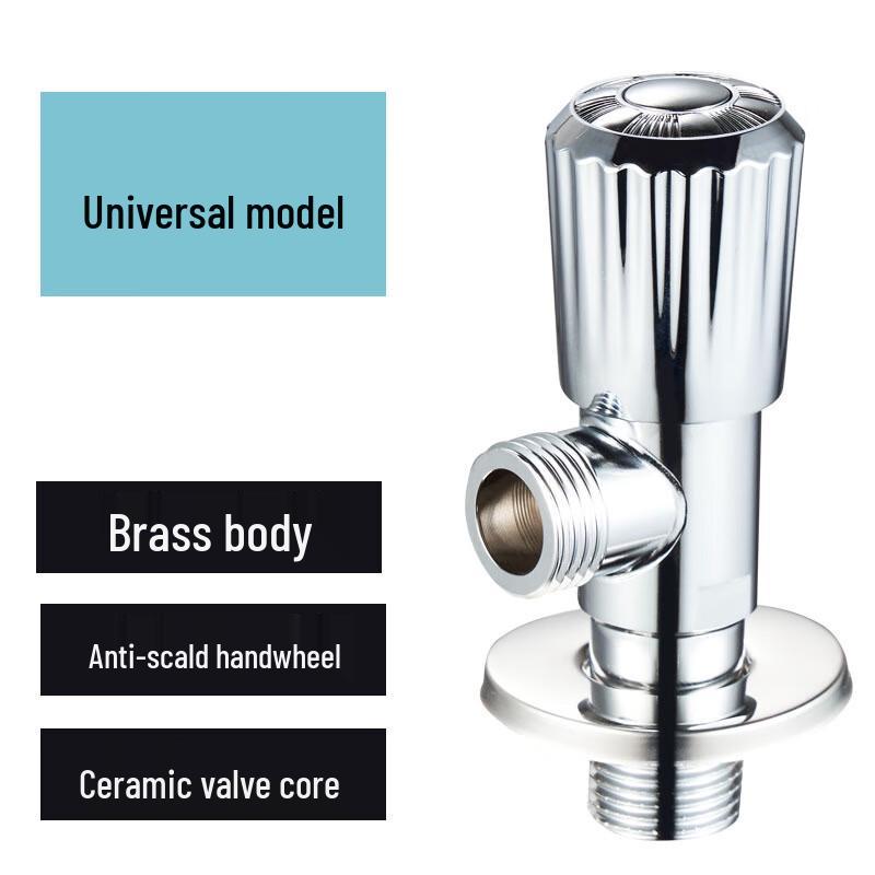 Xuanyong Thickened Copper Angle Shut-off Valve for Hot & Cold Water