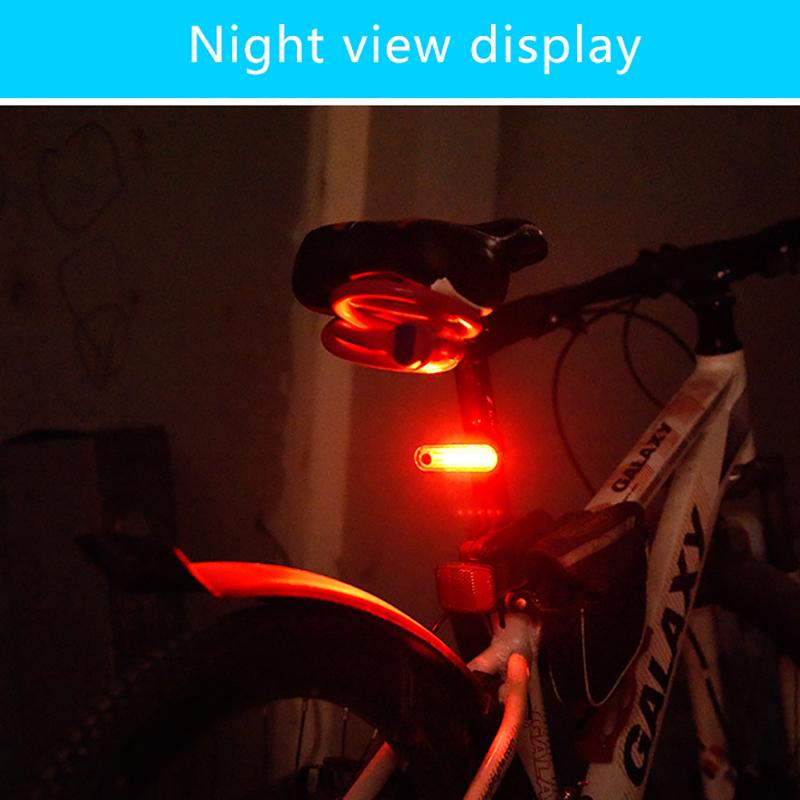 Bike Rear Tail Light Usb Rechargeable Red Led Bright Taillights Fit On Any Bicycle/Helmet Easy To Install For Cycling Safety