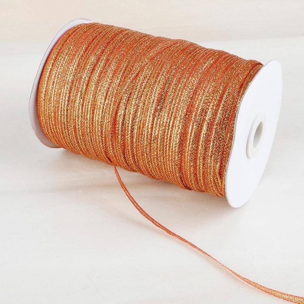 3MM*18M Glitter Ribbon 20Yards Silk Satin Texture Silk Satin Ribbon Glitter Material DIY Craft Sewing Piping Ribbon