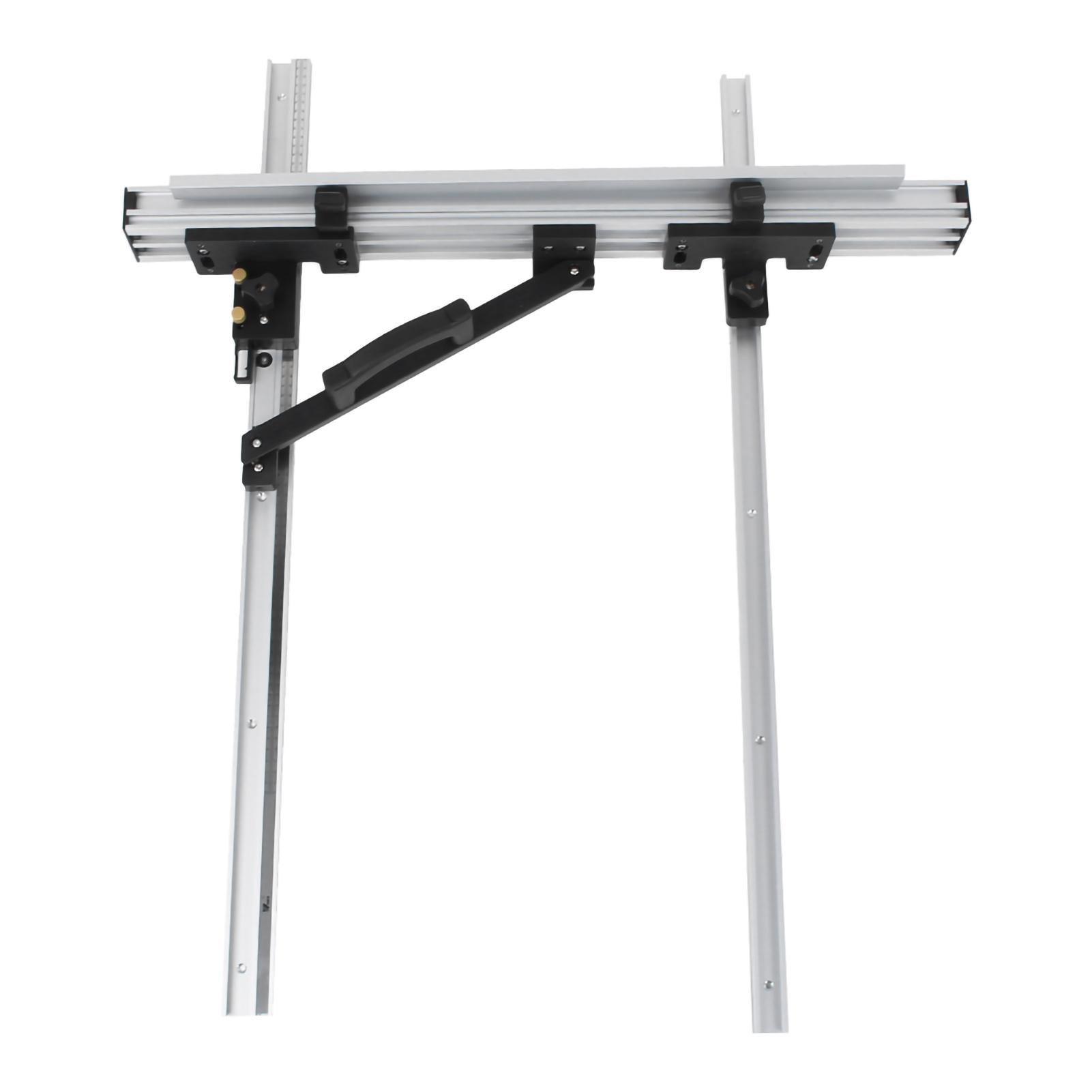 

Комплект направляющих для настольной пилы, черный, серебристый, алюминиевый сплав, с ручкой точной регулировки, стол 800 мм, 1000 мм, 800 мм