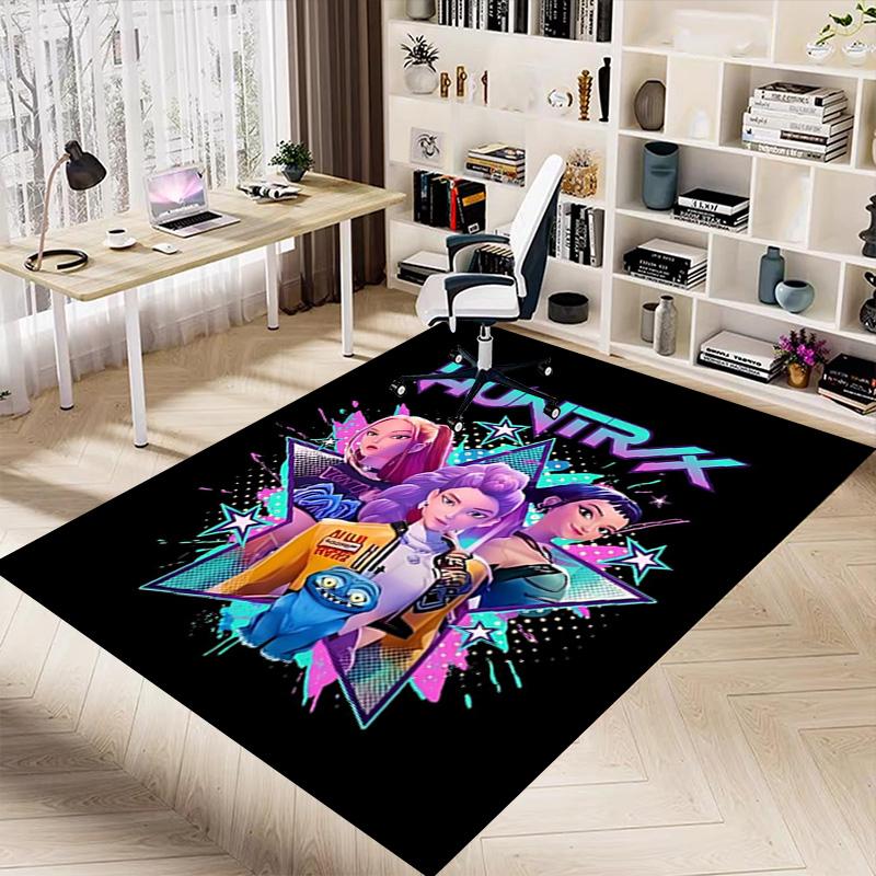 Huntrxx Future Fashion Icons Carpet For Playroom Bedroom Living Room Sofa Home Decorkids Game Area Rug Nonslip Floor Mat