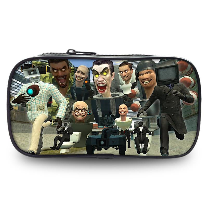 Durable Oxford Fabric Pencil Case For Kids And Students Featuring Fun Game Character Design