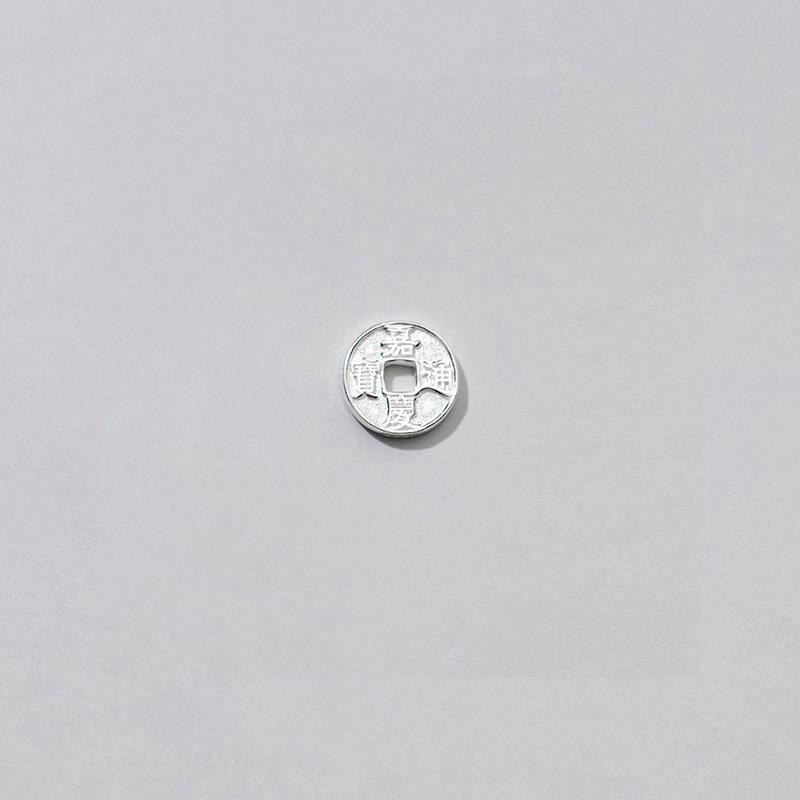 Náramek s mincemi pěti císařů pro bohatství, mír a štěstí - Pletená šňůrka s DIY knoflíkovým doplňkem