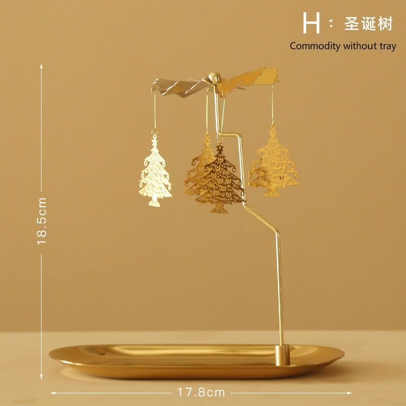 

Поднос вращающийся подсвечник ароматические свечи романтическая прогулка лошадь лампа Европейская ветряная мельница креативные качели подарок на день рождения и свадьбу H