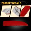 2PCS Rear Bumper Reflectors Red Left&Right For 2006-2018 Mazda 3/5/6 MA1184101