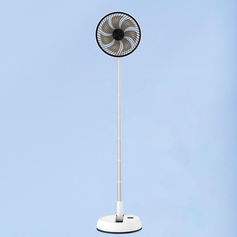 Desktop Remote Control Aluminum Alloy Folding Fan Portable Silent Vertical Strong Wind Power Long Endurance 7200mAh Outdoor Fan