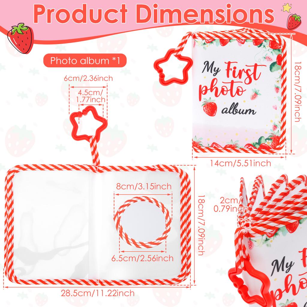 Baby Photo Album First Year Baby Photo Book Growth Babies Albums Shower Gues with Family Recordt Diy Giraffe Photography Album