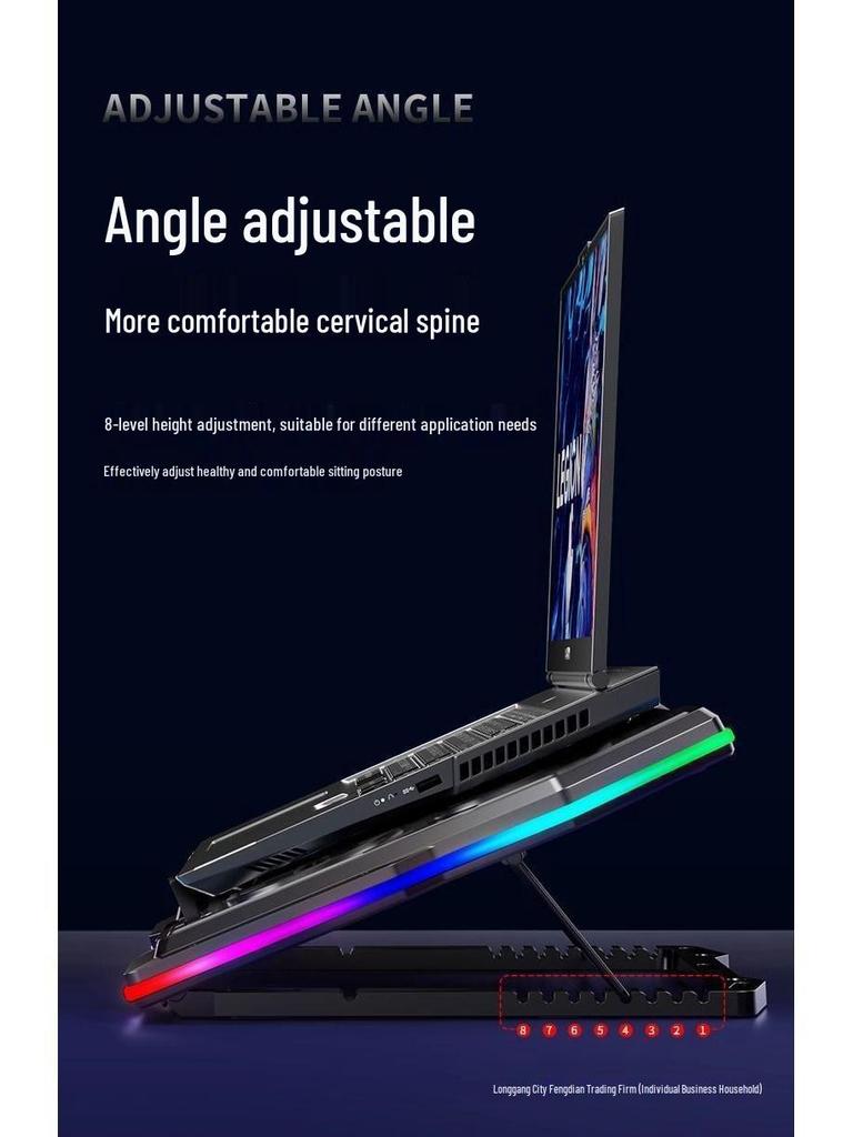 Premium Dual System Gaming Laptop Cooler with Semiconductor Technology