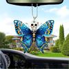 Horror Skull Halloween Butterfly Pattern Acrylic Pendant For Decor Holiday