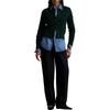 Polo Ralph Lauren FW24 Embroidered Logo Pattern Wool Cashmere Blend Cable Knit Ribbed Crew Neck Button Front Long Sleeve Sweater WMPOSWENDW20302-300