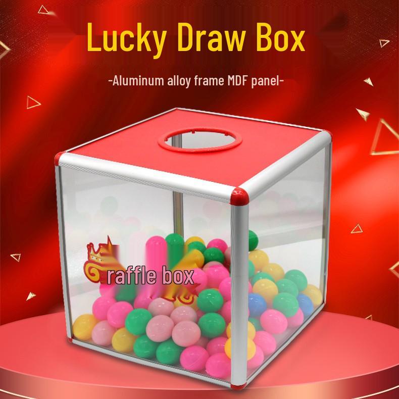Aluminum Alloy Raffle & Lottery Box for Events - Available In Large & Small Sizes