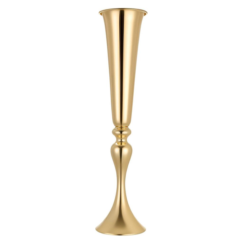 12 PCS Wedding Flower Vase, 55 cm Tall Trumpet Flower Table Centerpieces, Banquet Vases Easy Installation, Electroplated Versatile Arrangement Stand