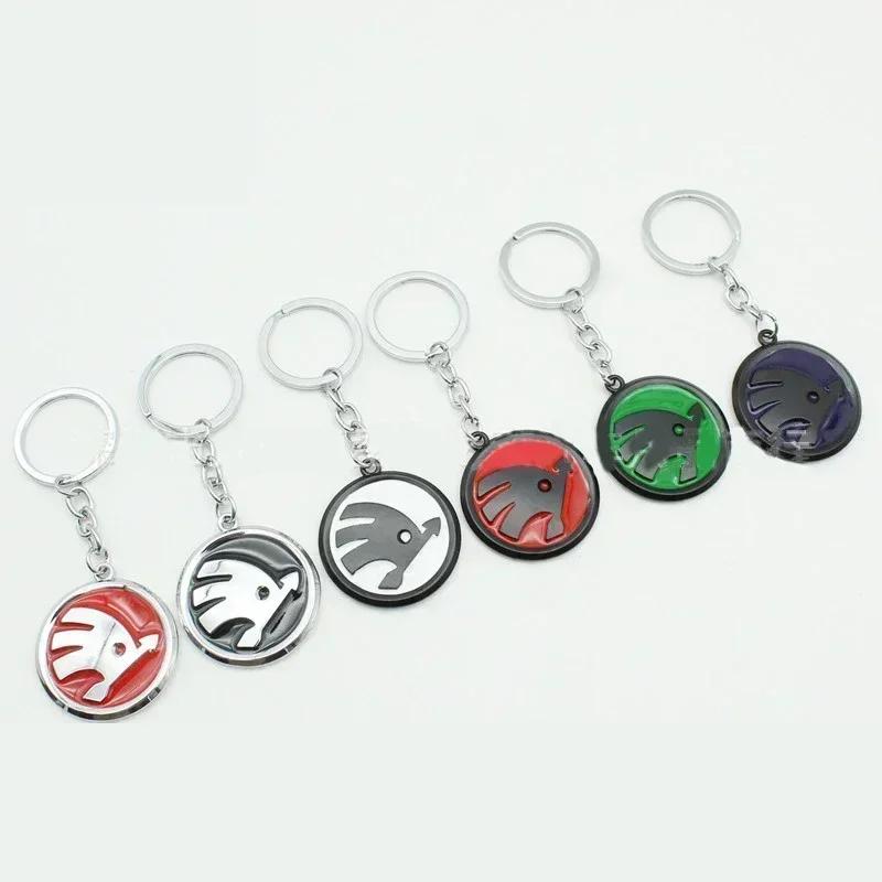 2025 New Metal Car Key Rings Chain Badge Keyrings Keychain for SKODA KAMIQ Fabia Rapid Octavia Kodiaq Karoq Laura Superb 2 VRS Y