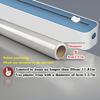 1pc Heavy-Duty Dual-Function Plastic Wrap Cutter & Kitchen Sealer - Built-in Cutter Edge, Compatible with Plastic Wrap, Aluminum Foil, Parchment