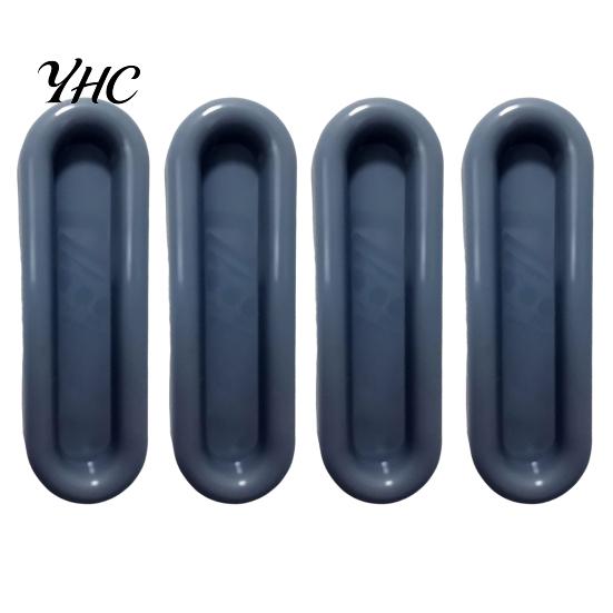 Sliding Door Handles 4Pcs Punch-free Self-adhesive Labor-saving Non-slip Plastic Handle Pushing Auxiliary Tool Pulling Removable Window Drawer Cabinet