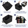Car Trunk Storage Box Folding Automotive Backseat Trunk Cargo Organiser Bin Multi-Purpose For SUV MPV Auto Seat Back Box