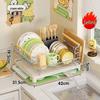 Nordic Foldable Stainless Steel Dish Drying Rack